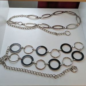 2 chain fashion belt